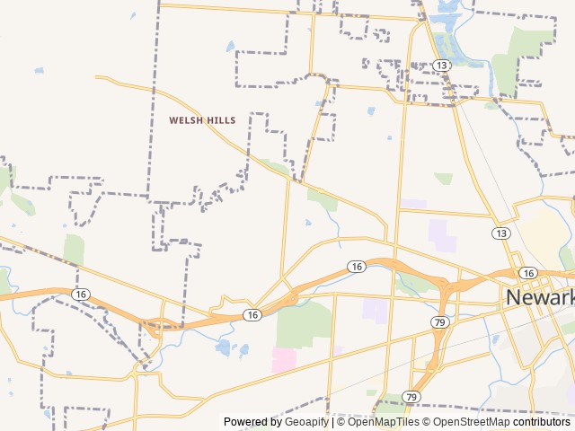 Map for 2012 Forest River Sunseeker Class C near Newark, OH