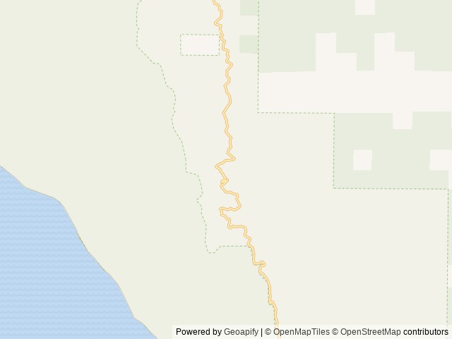 Map of Horse Mountain Primitive Camp location at Whitethorn, CA, United States