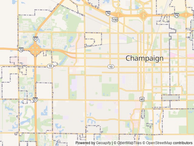 Map for Ford Coachman Freelander Kid and Dog Friendly near Champaign, IL
