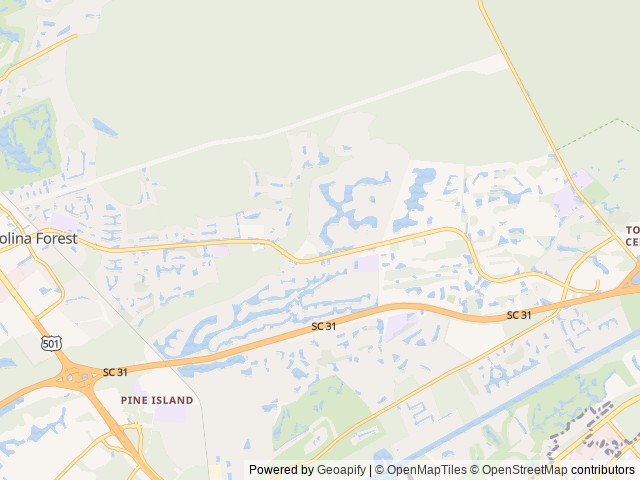 Map for 2016 Forest River RV Cherokee Grey Wolf 26DBH near Myrtle Beach, NC