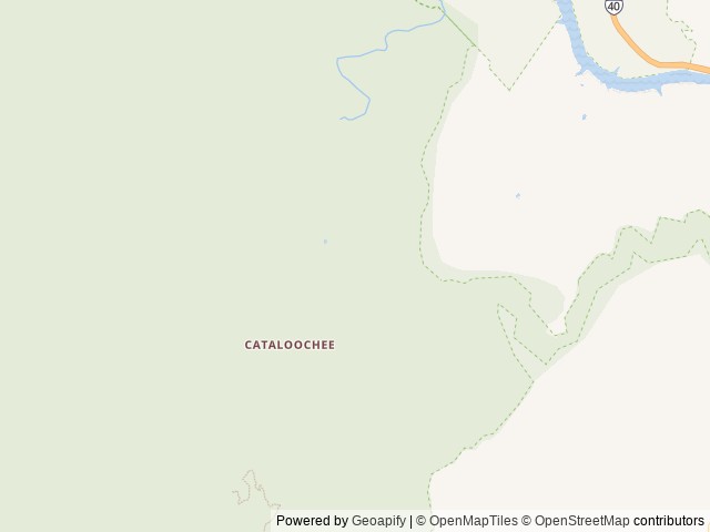 Map of Cataloochee Group Camp location at Waynesville, NC, United States