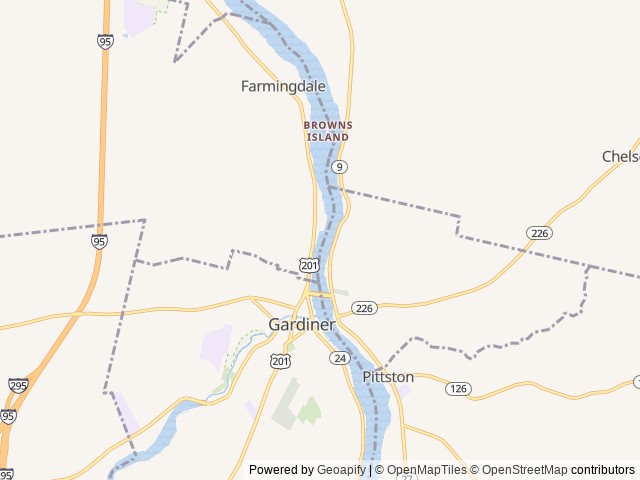 Map of Foggy Bottom Campground & Marina location at Eagle Nest, ME, United States
