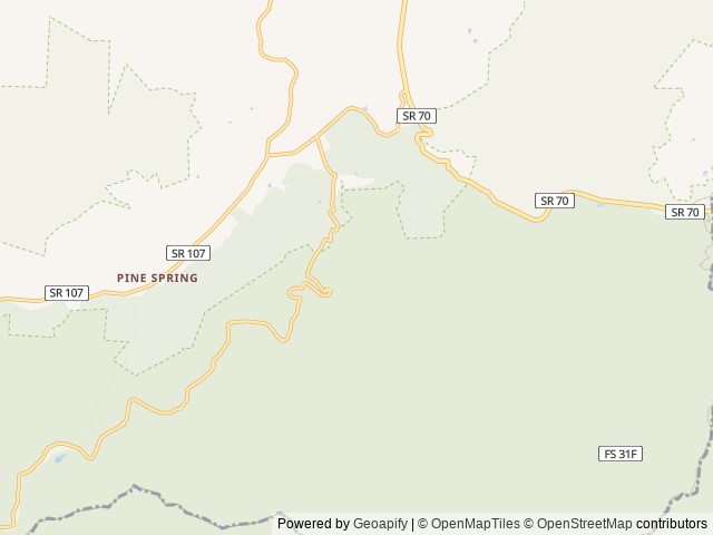 Map of Paint Creek Campground location at Greeneville, TN, United States