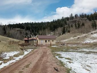 Driveway going into the guard station grounds