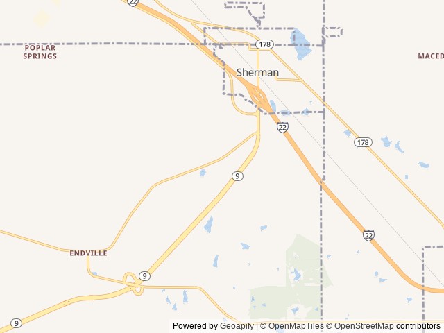 Map of Serenity RV Park location at Belden, MS, United States