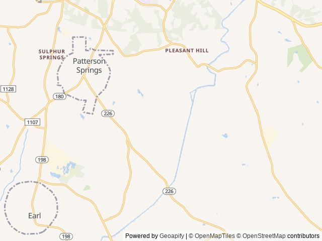 Map of Hidden Trails RV Park location at Grover, NC, United States