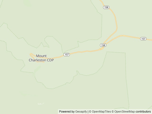 Map of Fletcher View Campground location at Mount Charleston, NV, United States