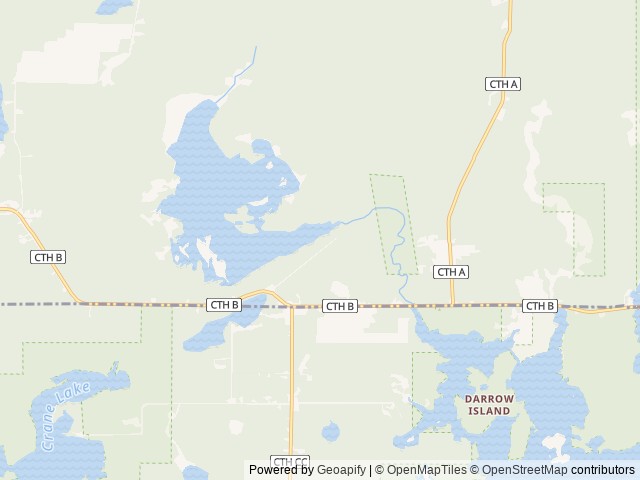 Map of Callahan Lake Resort & Campground location at Hayward, WI, United States