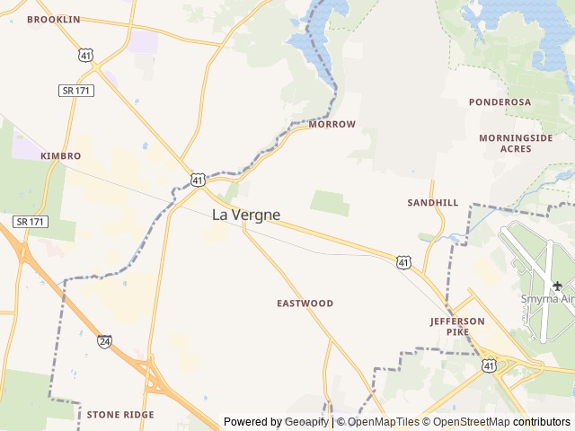 Map for Spacious Dog Friendly and stocked for adventure!! near La Vergne, TN