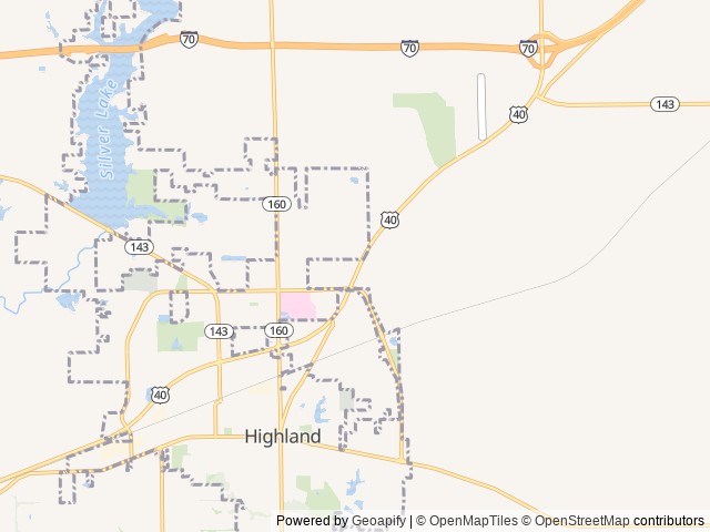 Map for Escape from Reality near Highland, MO
