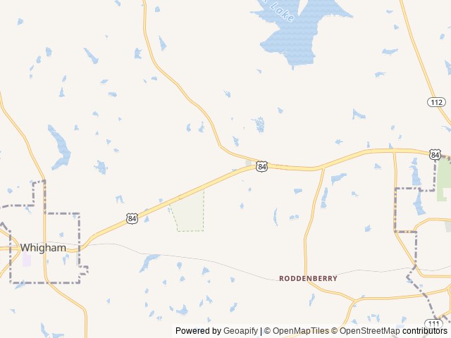 Map of Cross Creek Campground location at Cairo, GA, United States