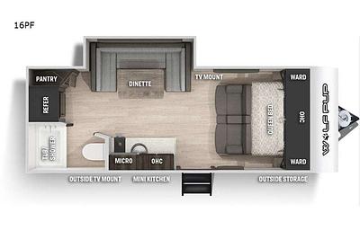 "Zen Den" 21 Forest River RV  WolfPup Black Label