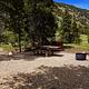 Campsite in Limberpine Campground