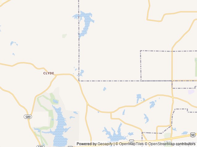 Map of Longleaf Piney Resort location at Hattiesburg, MS, United States