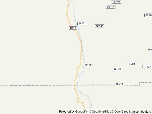 Map of Short Creek Guard Station location at Prairie City, OR, United States