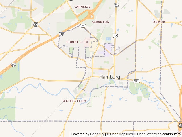 Map for 2005 Coachman Mirada near Hamburg, NY