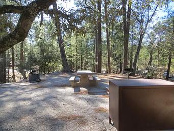Campsite in Rose Canyon
