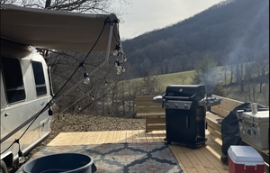 Airstream 22FB Bambi Private Hillside Campground