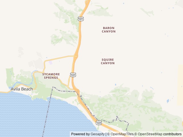 Map for Peter and Alison's Family Getaway RV 2017 Salem near San Luis Obispo, CA