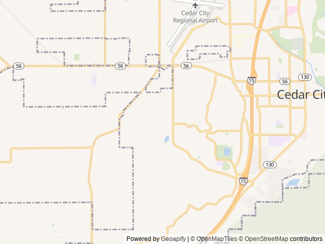 Map of Cross Hollow RV Resort location at Cedar City, UT, United States
