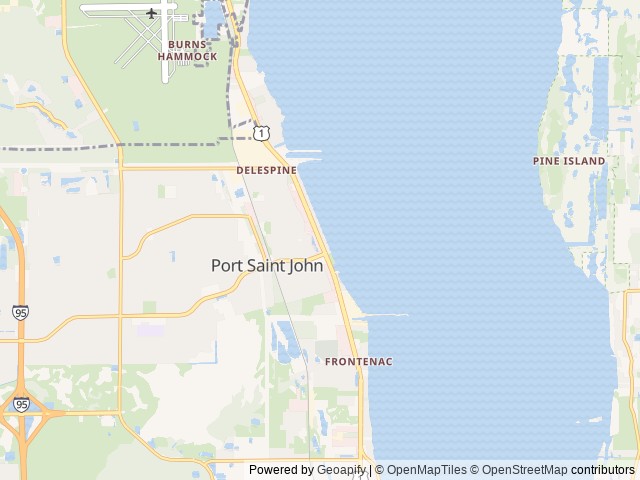 Map for Roberts 2021 Keystone Montana Couples near Port Saint John, FL