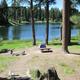 Options to tent camp near the lake 