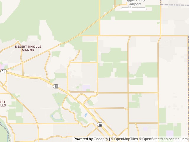 Map for 2018 Bunk Model x3 / Cruise Lite 282QBXL near Apple Valley, CA