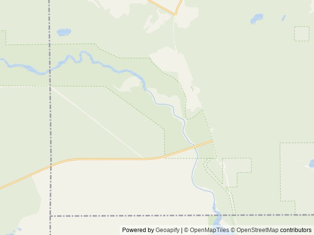 Map of Gabions Campground location at Mio, MI, United States