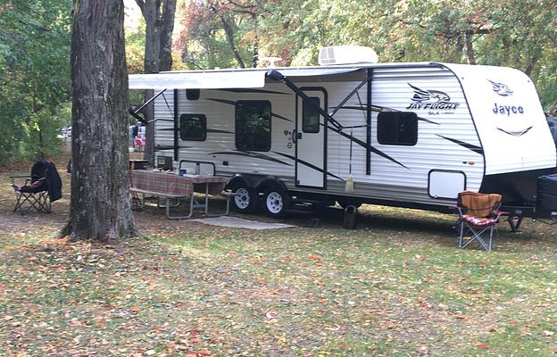 “Wanderhaven” is our 2018 Jayco 26’ Bunk House