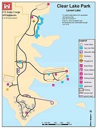 Clear Lake Park Map