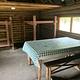 Inside Twogood Cabin dinning / sleeping area
