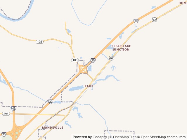 Map of Sunrise RV Park location at Texarkana, AR, United States