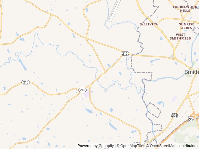 Map for 2022 Zinger 2 BR Bunkhouse - perfect for families! near Smithfield, NC
