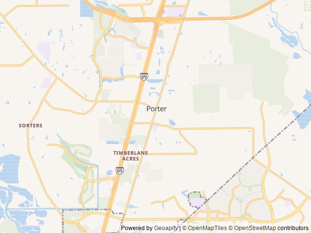 Map of New Caney RV Park location at New Caney, TX, United States