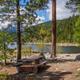 Picnic Table at the Lake below the cabin