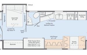 Luxury diesel Class A motorhome in Rapid City, SD.