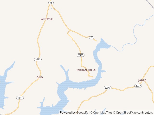 Map of Russell Springs / Lake Cumberland KOA Journey location at Russell Springs, KY, United States