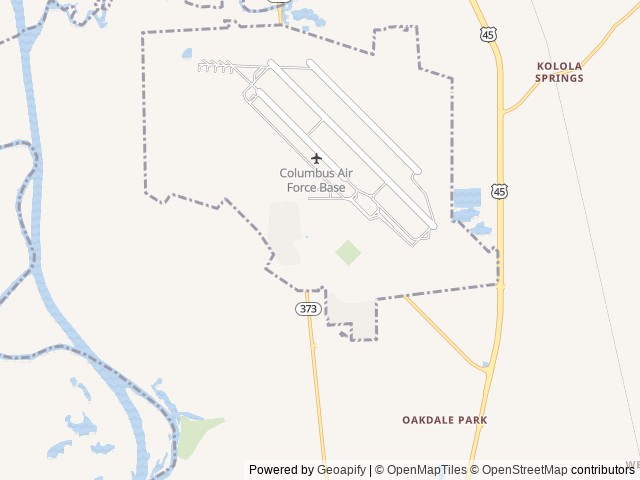 Map for 2025 Forest River RV Cherokee Grey Wolf 26DBH near Columbus, AL