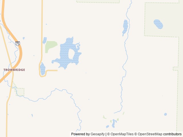 Map of Elkwood Campground location at Wolverine, MI, United States