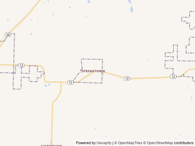 Map of The Freakin Frog location at Gentry, AR, United States