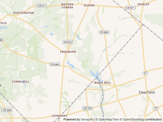 Map of Adventure Bound Tall Pines location at Elmer, NJ, United States