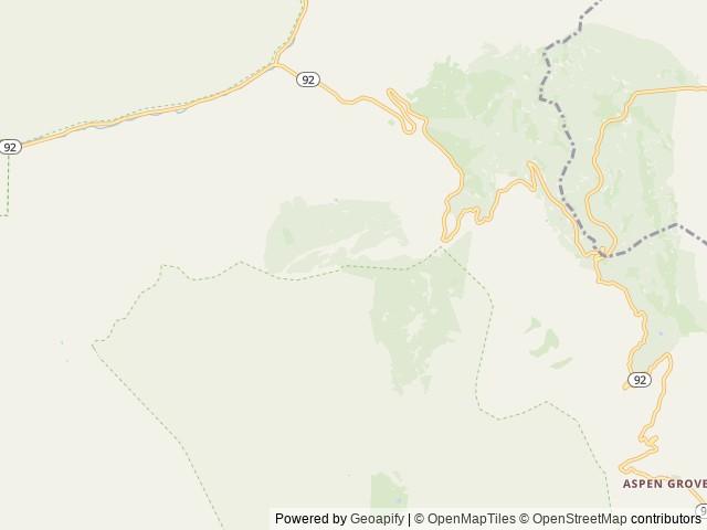 Map of Timpooneke Campground location at Provo, UT, United States