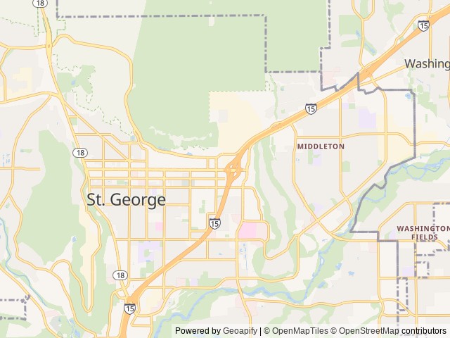 Map for 2023 Thor Motor Coach Scope 18M near St. George, UT