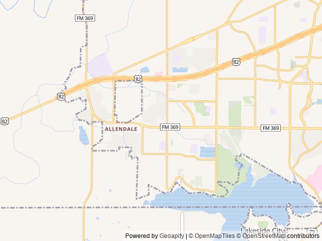 Map for 2019 Keystone RV Cougar 368MBI near Wichita Falls, TX