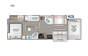 2022 Thor Motor Coach Four Winds 31E