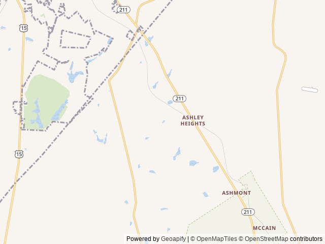 Map for Psycho the Cyclone near Aberdeen, NC
