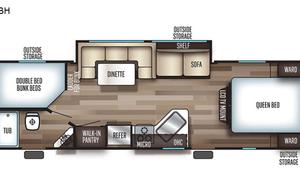 2019 Forest river Cherokee grey wolf 26dbh