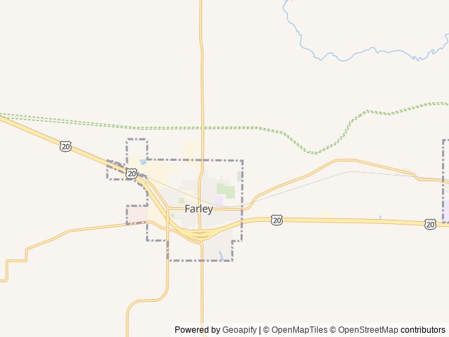 Map for 2022 Keystone RV Hideout 290QB near Farley, IA