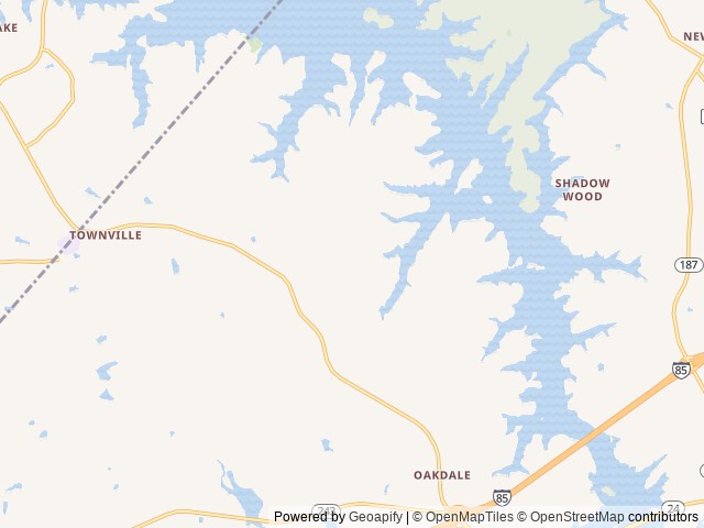 Map of The Point RV at Lake Hartwell location at La France, SC, United States