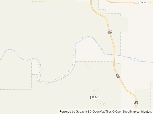 Map of Ccc Campground (ND) location at Watford City, ND, United States